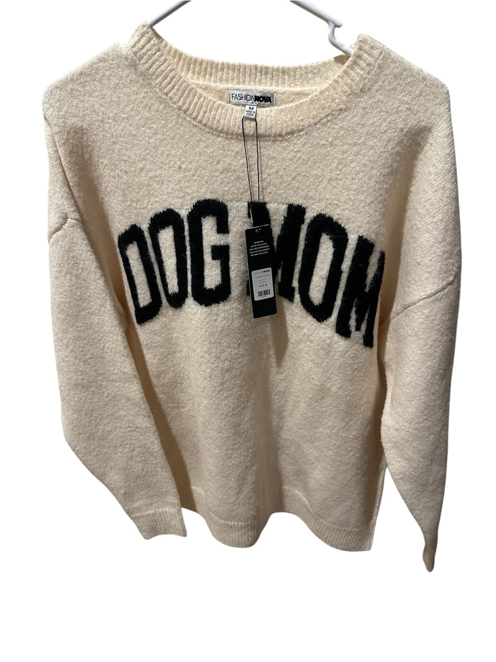 Fashion Nova DOG MOM Crewneck Sweater